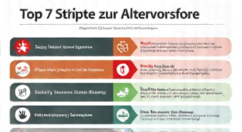 Das sind die Top 7 Schritte beim Altersvorsorge